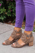 Very G Abby Block Heels- Taupe