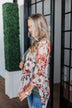 Sing A Little Louder Floral Kimono- Taupe