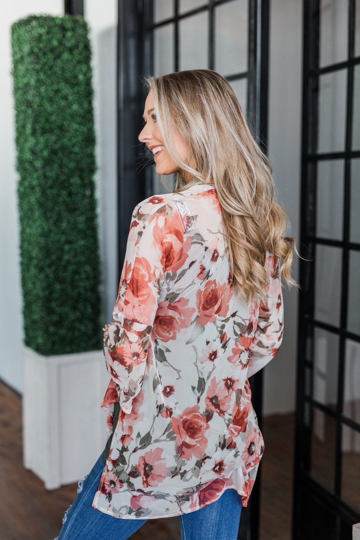 Sing A Little Louder Floral Kimono- Taupe