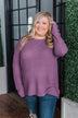 Dream About Us Knit Sweater- Deep Purple