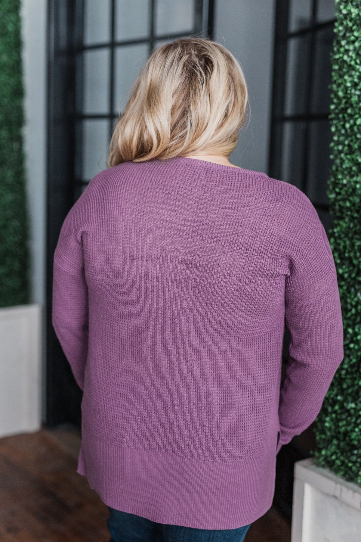 Dream About Us Knit Sweater- Deep Purple