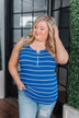 Zipper Tank Top- Royal Blue