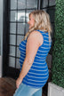 Zipper Tank Top- Royal Blue