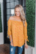 Everywhere You Go Floral Top- Mustard