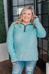 Pulse Exclusive 1/4 Zip Sherpa- Mint Blue