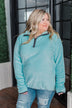 Pulse Exclusive 1/4 Zip Sherpa- Mint Blue