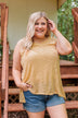 Live For The Sunshine Knit Tank Top- Yellow