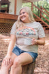 "Hike More, Worry Less" Graphic Tee- Beige