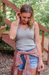 Dreaming Of This Ribbed Tank Top- Gray