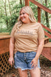 "Live The Wild Life" Graphic Tee- Beige