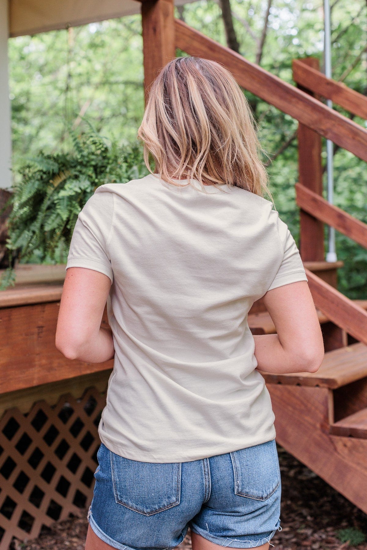 "Camp More, Worry Less" Graphic Tee- Cream
