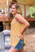 Live For The Sunshine Knit Tank Top- Yellow