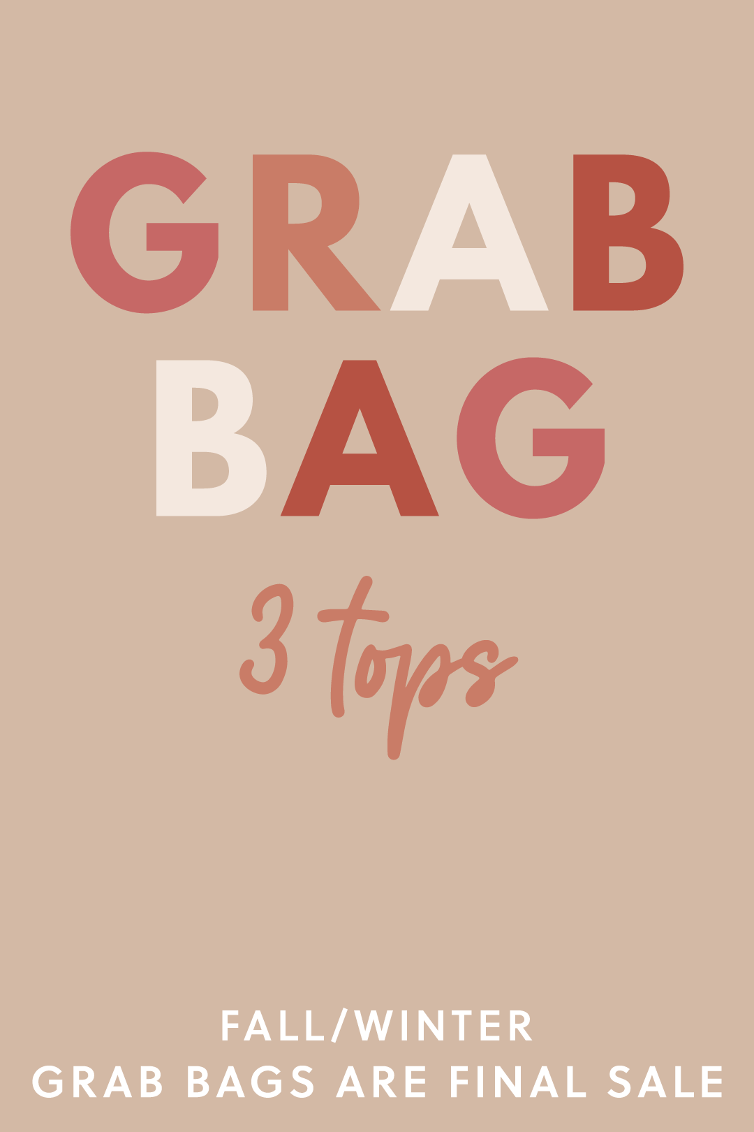 Fall/Winter Clearance Grab Bags- 3 Tops