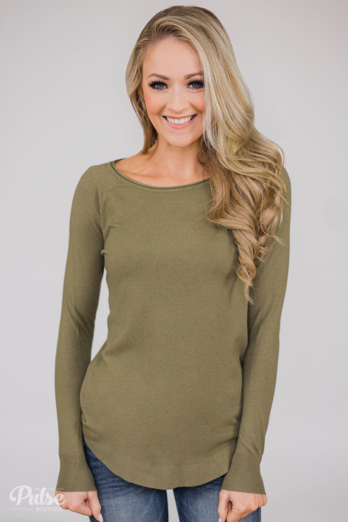 Butter Me Up Sweater - Olive