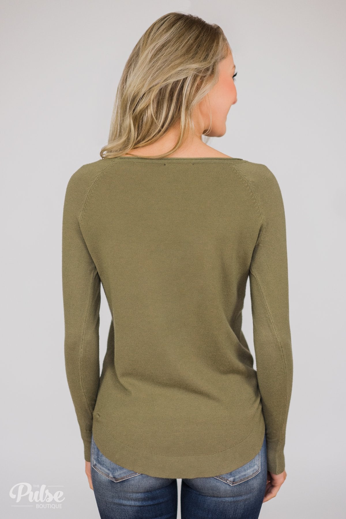 Butter Me Up Sweater - Olive