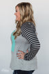 Merry Christmas Striped Long Sleeve Top