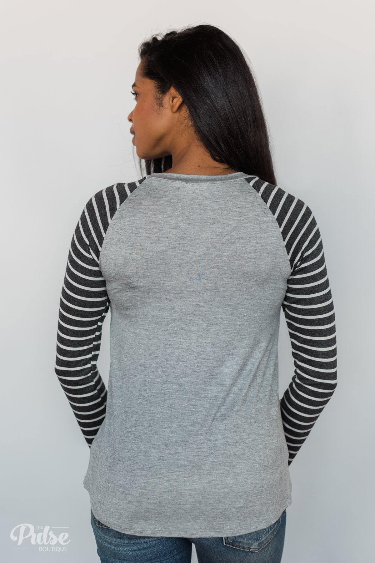 Merry Christmas Striped Long Sleeve Top