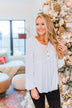 Buttoned Up Beauty Knit Babydoll Top- Off White