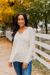 Bold & Fearless Long Sleeve Top- Heather Grey