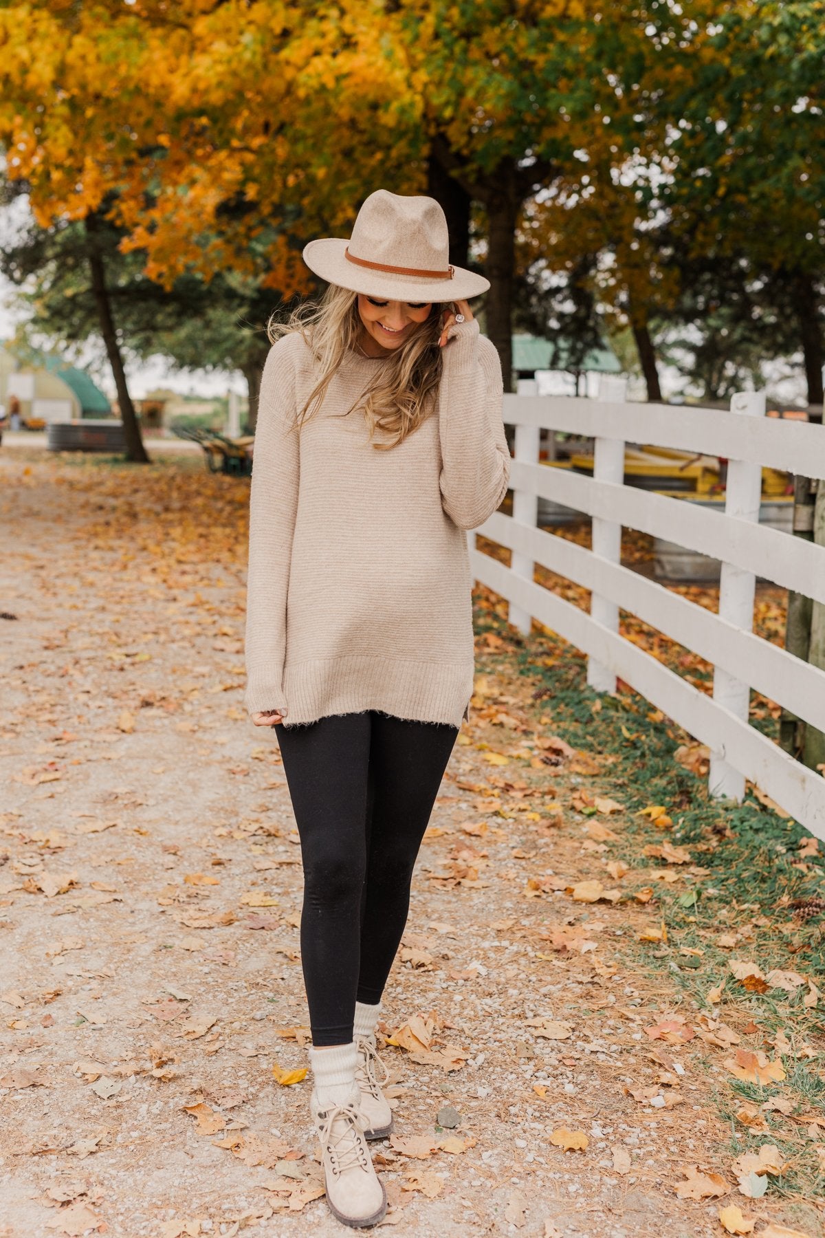 Stunningly Beautiful Knit Sweater- Beige