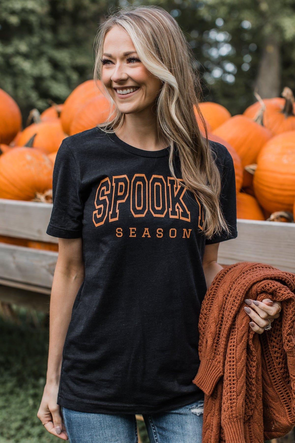"Spooky Season" Graphic Tee- Black