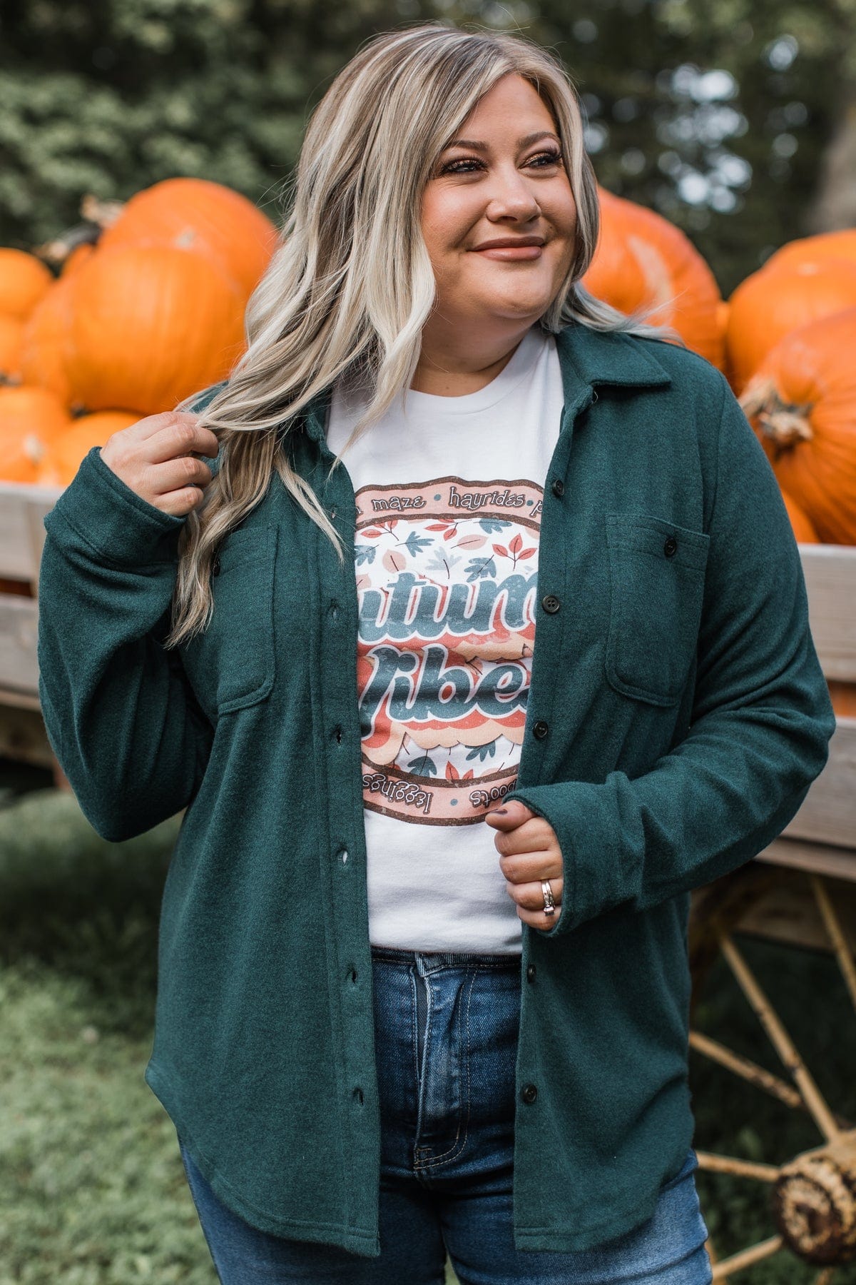"Autumn Vibes" Graphic Tee- Ivory