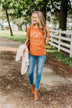 "Pumpkin Patch, Pick Your Own" Graphic Tee- Copper