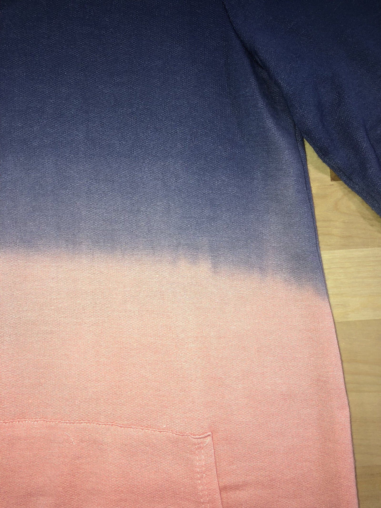*2nds* - Navy & Peach Ombre Hoodie