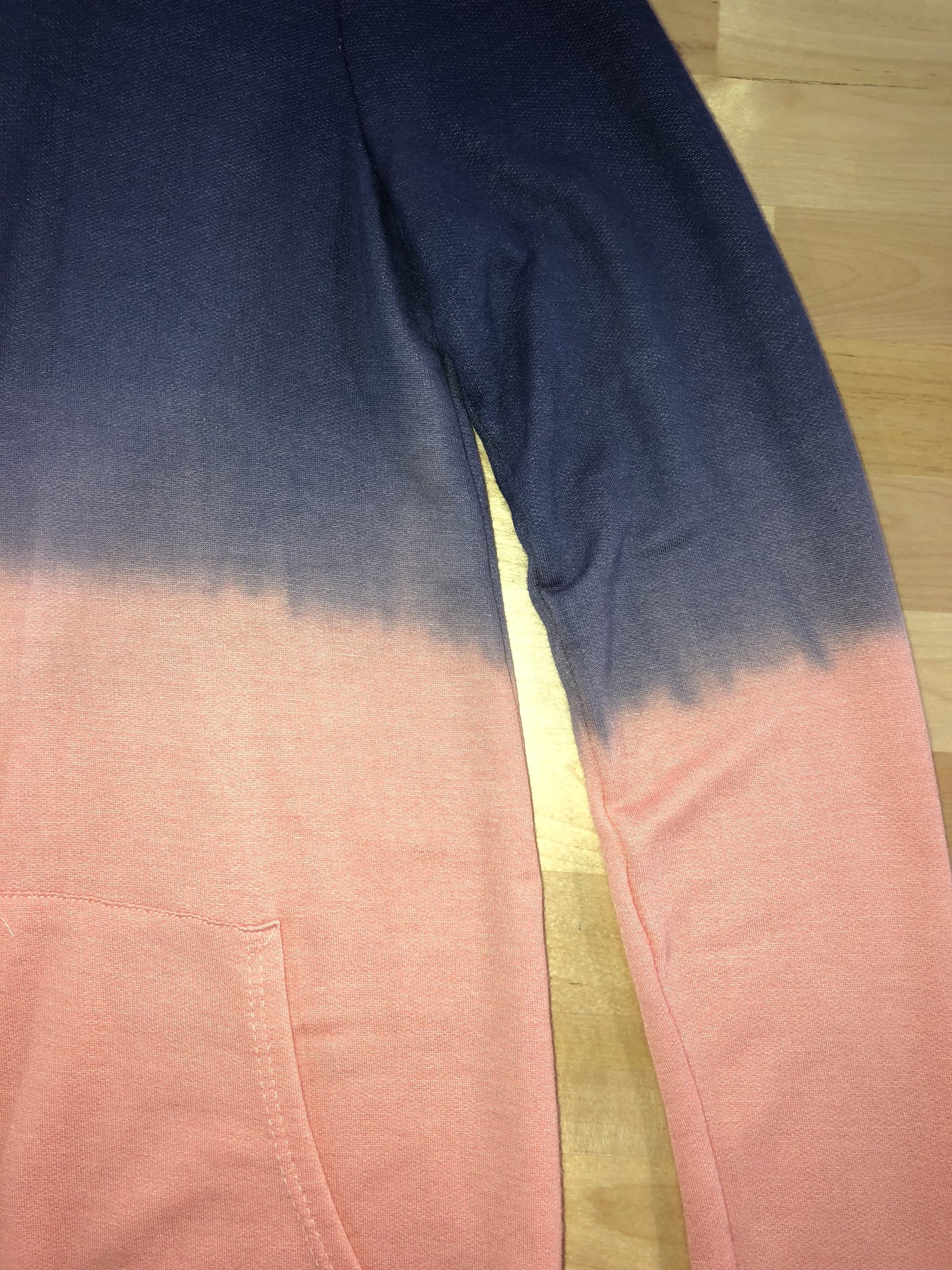 *2nds* - Navy & Peach Ombre Hoodie
