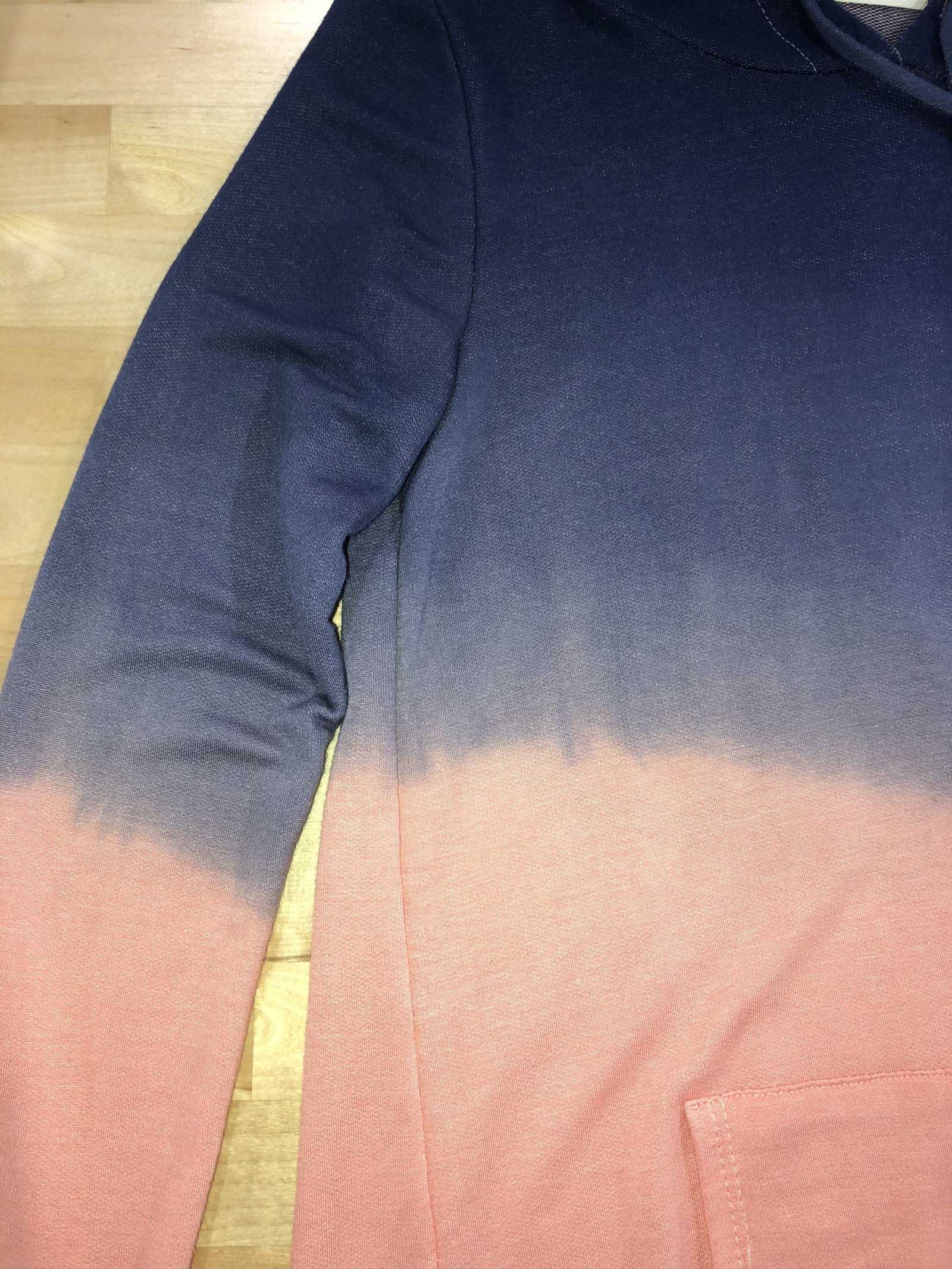 *2nds* - Navy & Peach Ombre Hoodie