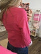 C'est Toi Blazer with Floral Detail- Pink