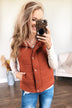 The Perfect Puffer Vest- Burnt Orange