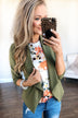 Pretty & Professional Blazer- Olive