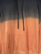 Long Sleeve Ombré Hoodie- Navy & Peach