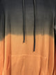 Long Sleeve Ombré Hoodie- Navy & Peach