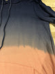 Long Sleeve Ombré Hoodie- Navy & Peach