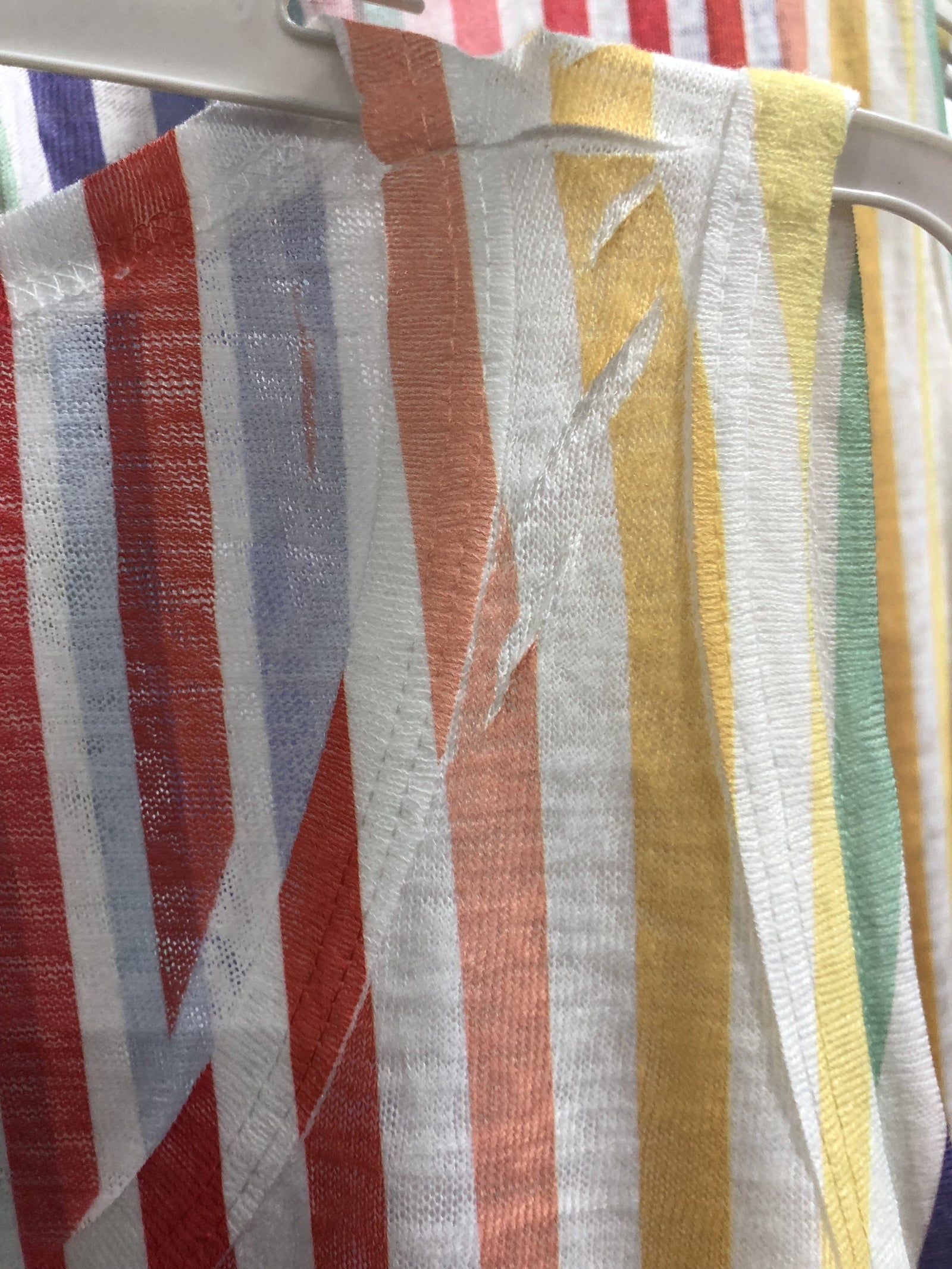 Walking On Sunshine Tie Tank Top- Rainbow