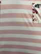 *2nds* Floral & Striped Pocket Top- Blush