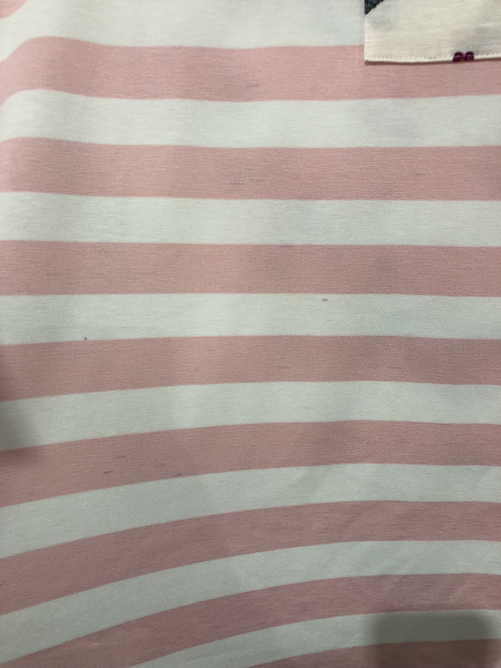 *2nds* Floral & Striped Pocket Top- Blush