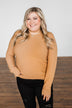 Up In The Clouds Knit Sweater- Light Camel