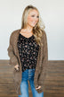 Look To The Sky Floral V-Neck Top- Black