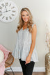 Looking For Light Sleeveless Blouse- Black & Ivory