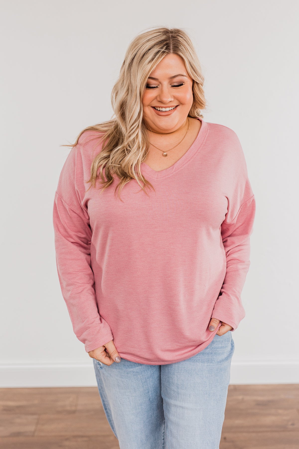 Where Is The Love Long Sleeve Top- Mauve