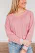 Where Is The Love Long Sleeve Top- Mauve
