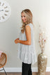 Looking For Light Sleeveless Blouse- Black & Ivory