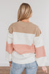 Icy Feelings Color Block Sweater- Mauve & Taupe