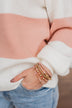 Glamor Feels Bracelet Set- Blush & Gold