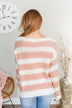 Perfectly Me Knit Sweater- Pink & Off-White