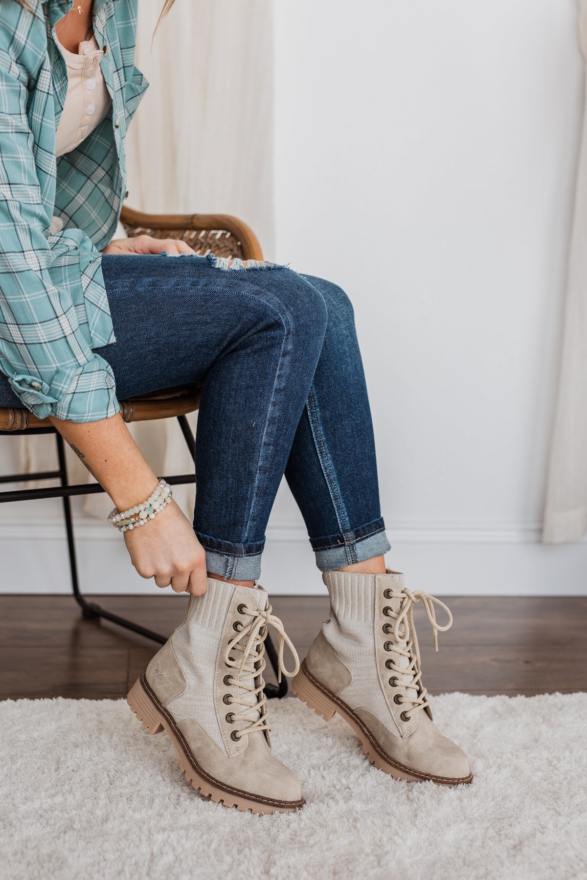 Blowfish Reilly Combat Boot Light Taupe Prospector