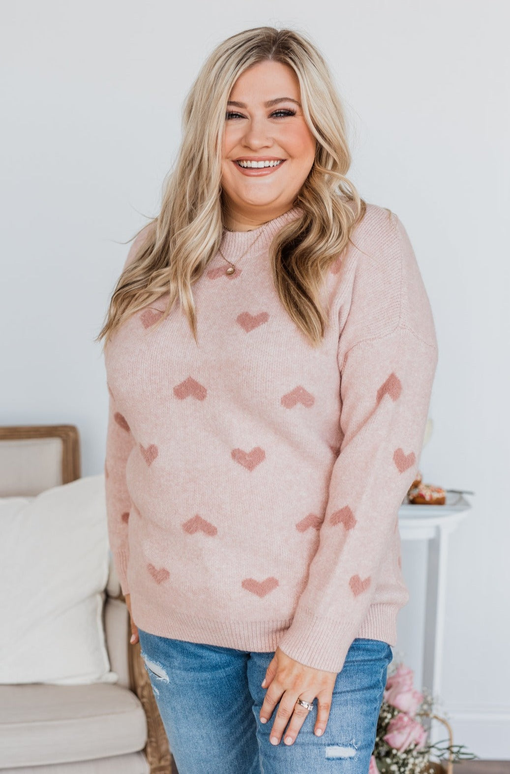 My One & Only Knit Sweater- Dusty Pink
